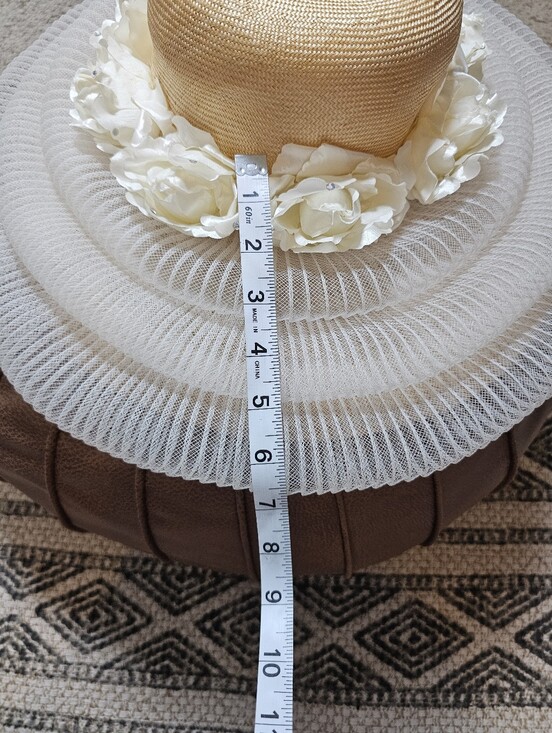 Vintage Vtg Jack Mcconnell Woven Floral Derby Hat main image 5